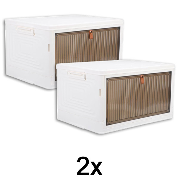 2x Boîte de rangement avec couvercle | ORGABOX
