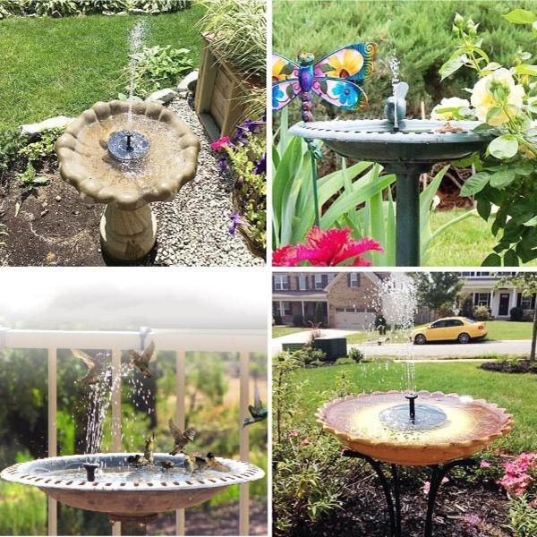 fontaine solaire jardin