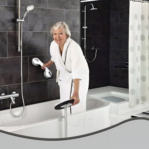 Poignée de sécurité pour salle de bain
