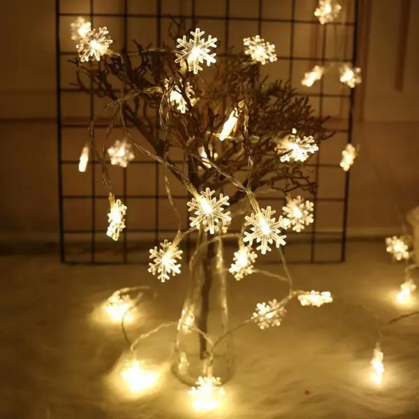 Guirlande lumineuse flocons de neige