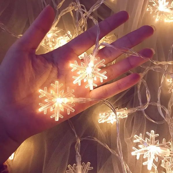 Guirlande flocons LED télécommande