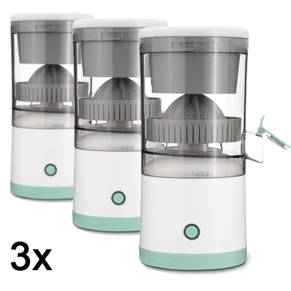 3x Extracteur de jus électrique – 400 ml, 45W, rechargeable USB | VITAPRESS