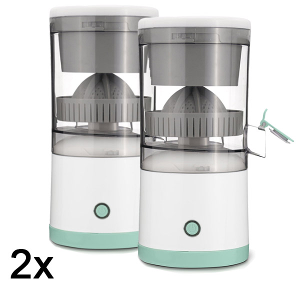 2x Extracteur de jus électrique – 400 ml, 45W, rechargeable USB | VITAPRESS